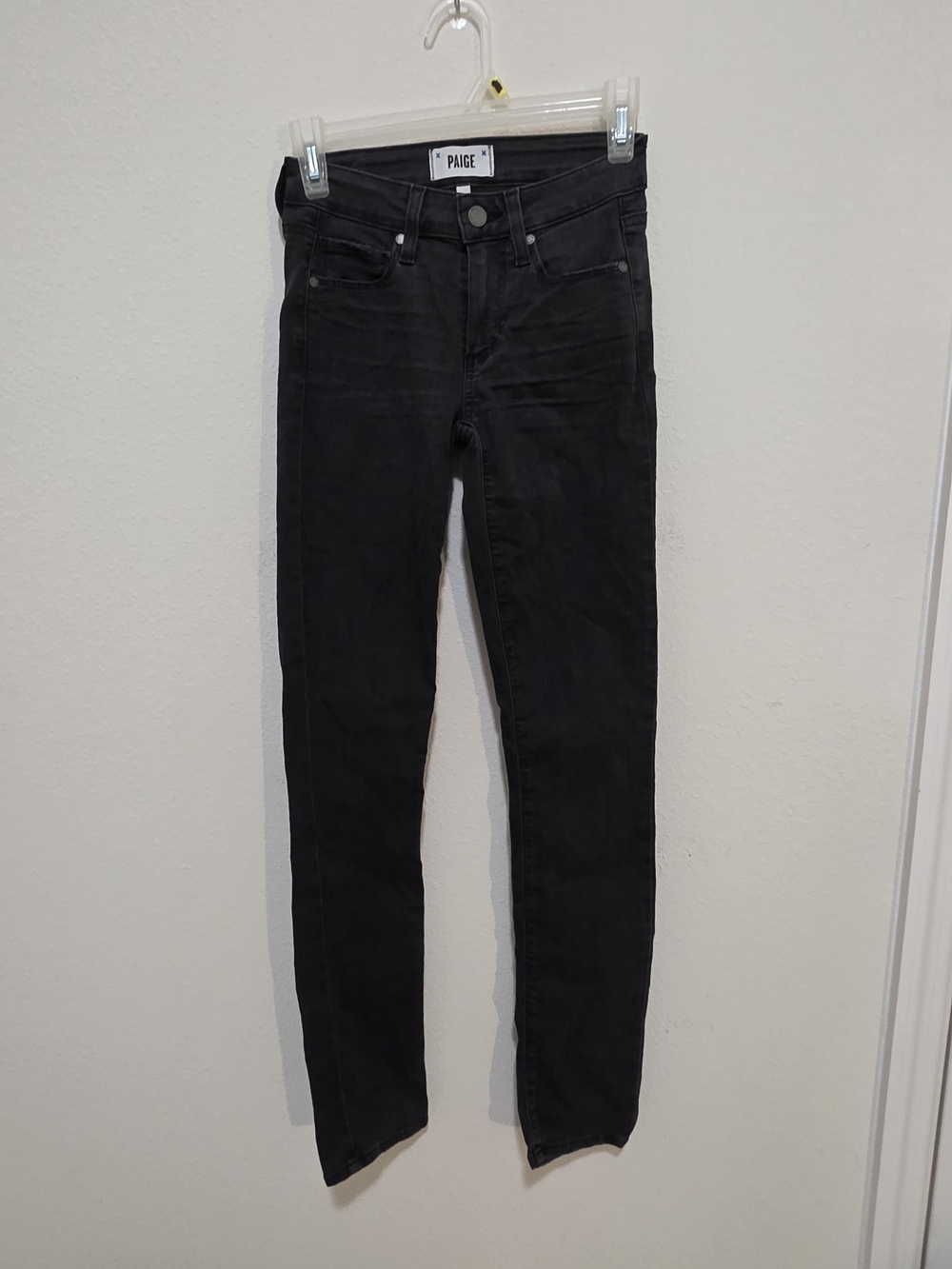 PAIGE High-Rise Black Skinny Jeans - Women's